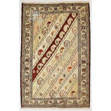  KILIM SUMAKH AZARI FONDO SETA EX.FINE PERSIA - 148X100